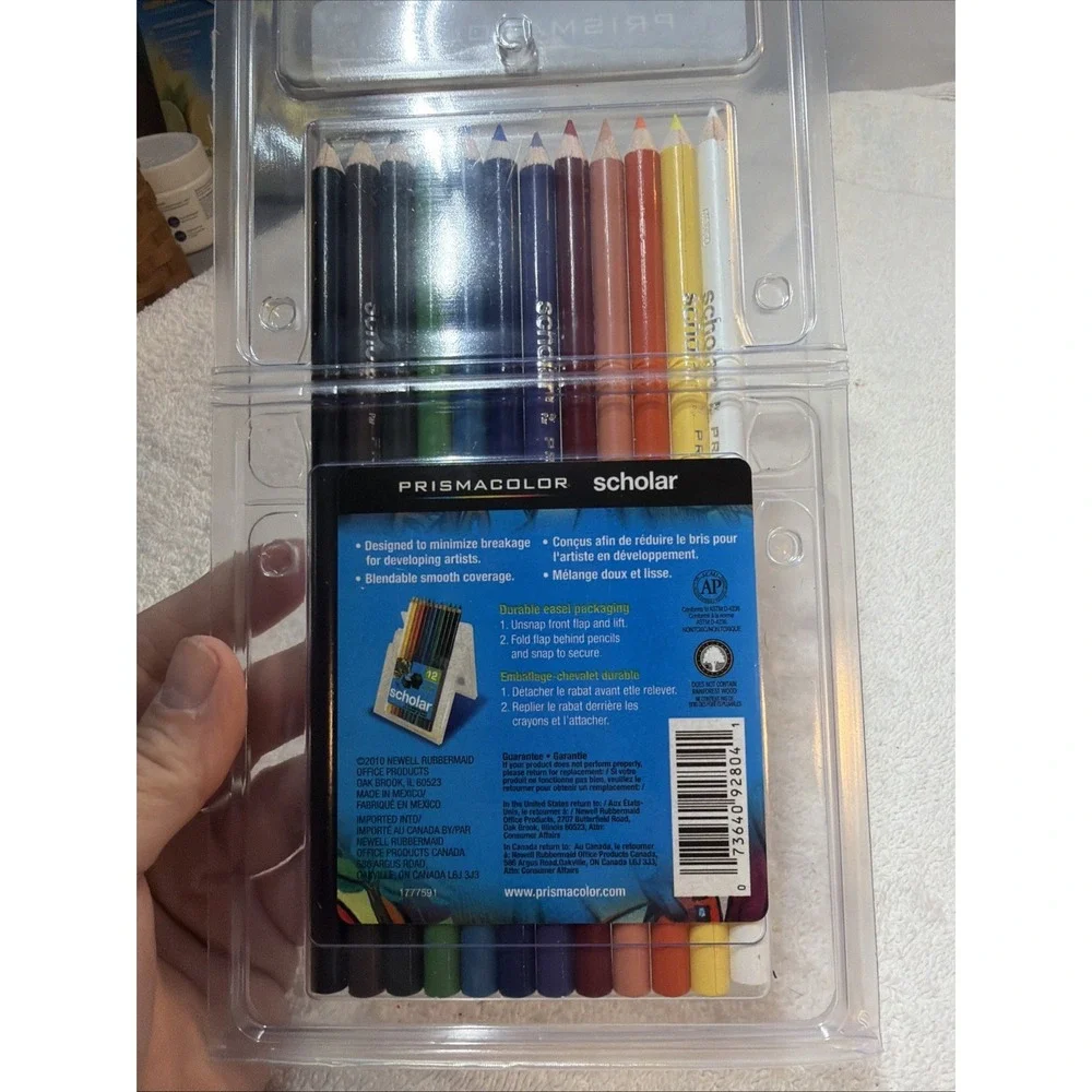 PRISMACOLOR 92804 Scholar Colored Pencils 12-Count Brand New